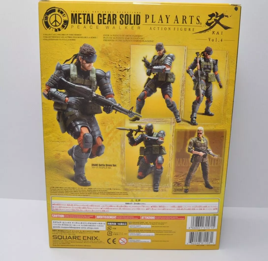 METAL GEAR SOLID PEACE WALKER Snake Battle Dress Ver. Play Arts Kai Vol.4 figure