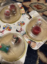 Set of 3 Disney Tsum Tsum Holiday Figures - Mickey  Donald  Daisy