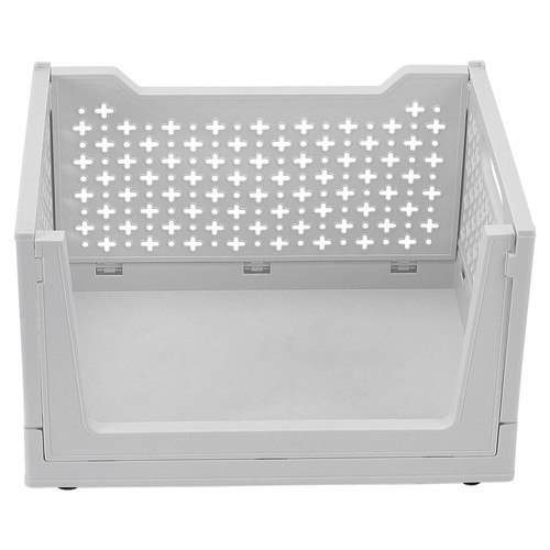 Folding Book Shelves Storage Shelf Bookcase Display Unit Stackable Bookhelf Rack - Picture 5 of 13
