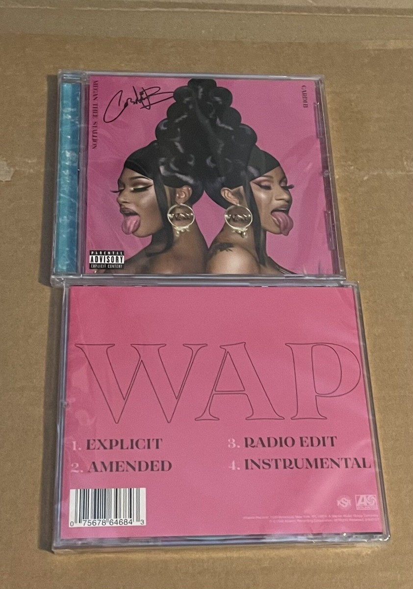 CARDI B OFFICIAL SIGNED AUTOGRAPHED WAP CD SINGLE RARE SOLD OUT