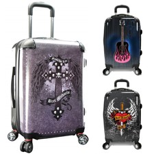 Bret Michaels 22" Carry-on PC Personalized Print Expandable Spinner Suitcase Bag