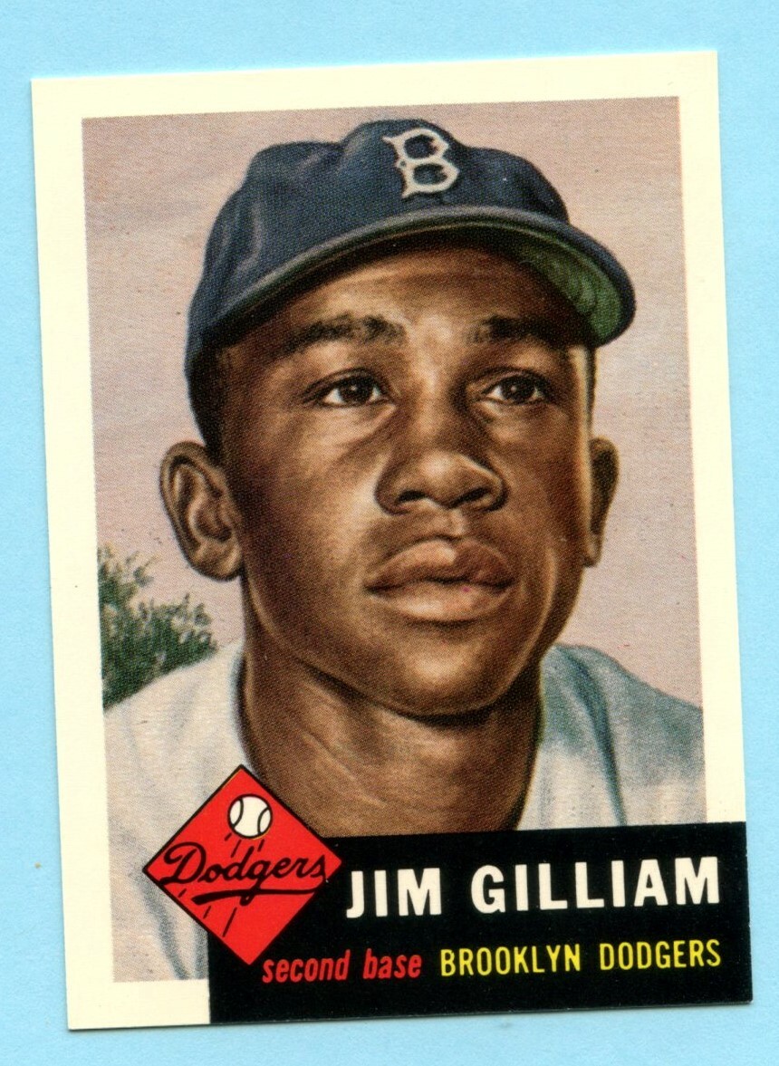 1953 Topps Archives #258 Jim Gilliam - Brooklyn Dodgers