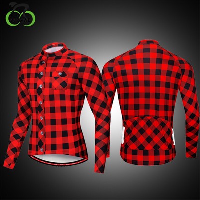 plaid bike jersey
