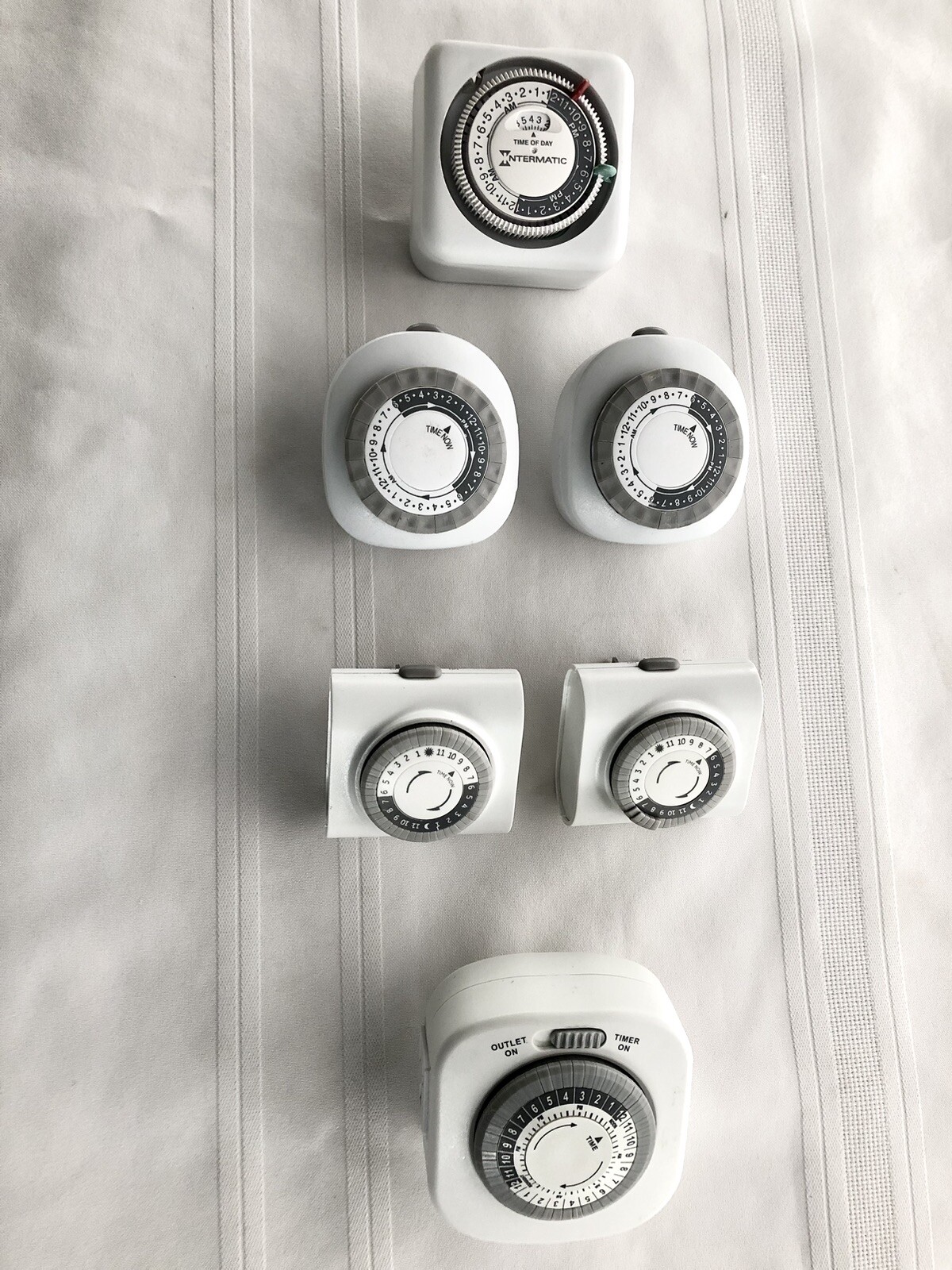Vintage Indoor Programmable Outlet Timers Lot of (6) Great Pre-Owned ...