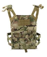 Kids Jump Plate Carrier BTP Camouflage Airsoft MTP Vest Military Army Adjustable