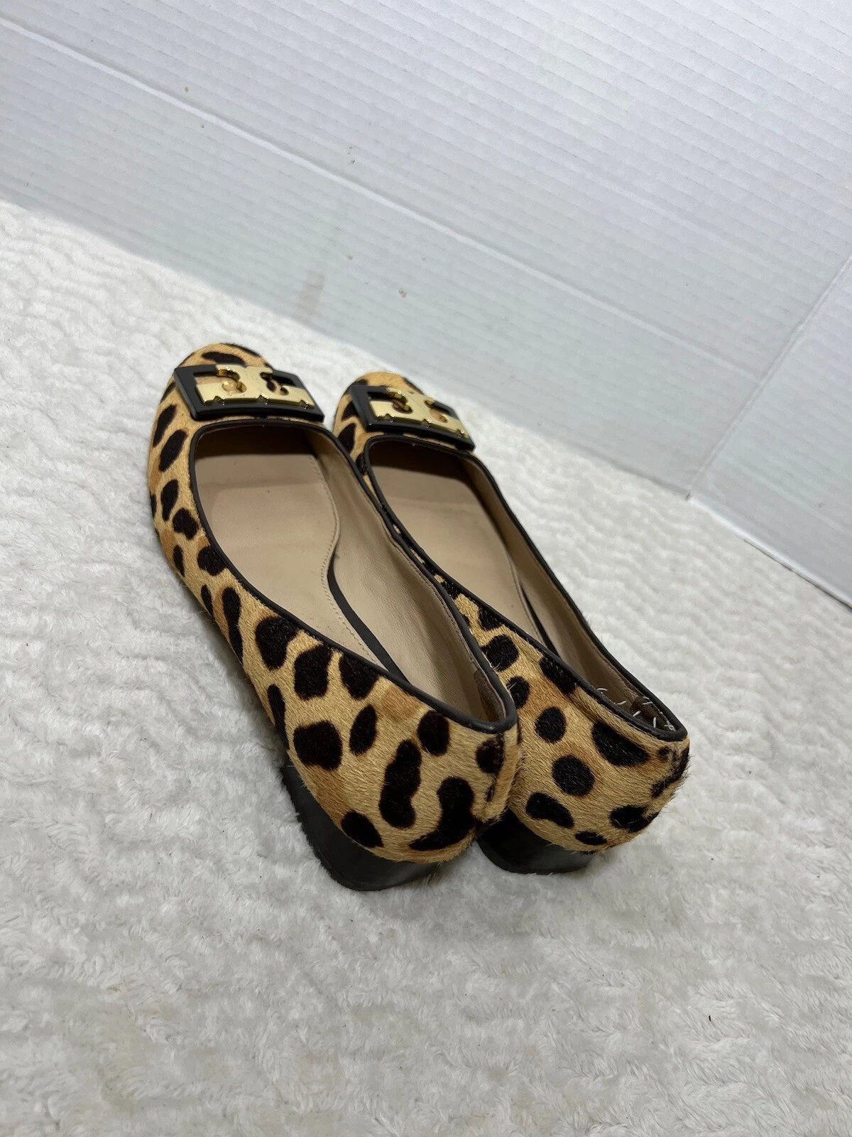 Pompa logo capelli di polpaccio donna Tory Burch Gigi 5 5 milioni in tacchi punta tonda leopardata $328