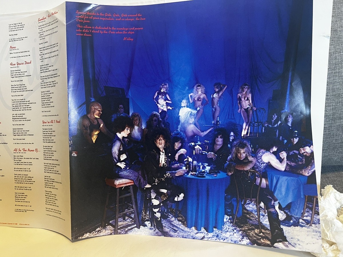 Mötley Crüe/Girls, Girls, Girls 1987 JAPANESE 1ST PRES. OBI/INSERT