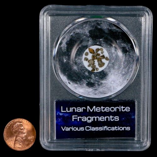 Moon Rock Lunar Meteorite Fragments Various Classifications Outer Space COA - Picture 3 of 6