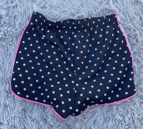 Justice Girl's sz 8 Black & White Polka Dot Athletic Shorts - Picture 3 of 3