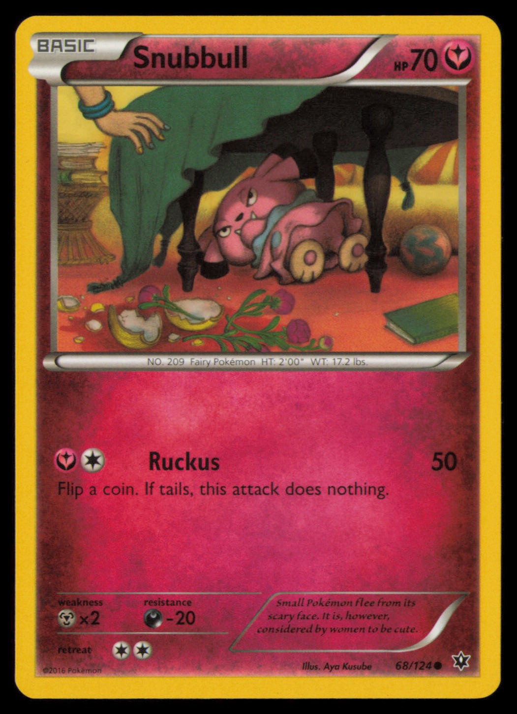 Snubbull 68/124 Common Fates Collide Pokemon Near Mint