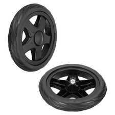 2Pcs 6 Inch Dia Shopping Cart Wheels Replacement Heavy Trolley Wheel Black