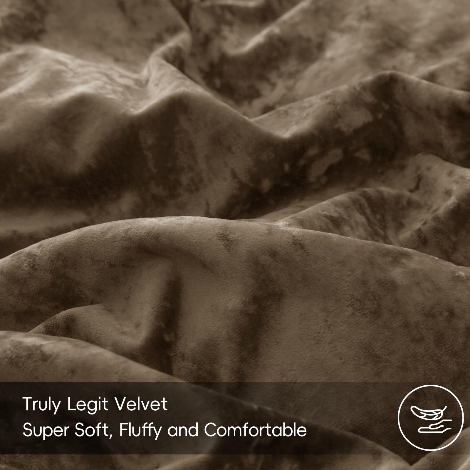 PHF Truly Velvet Duvet Cover Set Twin Size, 2pcs Ultra Soft Breathable Comfor...