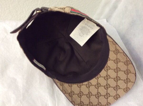 GUCCI MONOGRAM WEB BASEBALL HAT BALL CAP MED - image 10