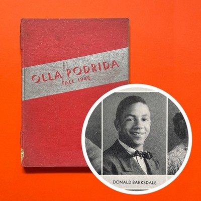 1940 Berkeley CA High School Yearbook   Don Barksdale   1st Black NBA All-Star