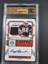 Ozzie Newsome 2024 National Treasures Lasting Legacies Prime Black /5 Patch Auto