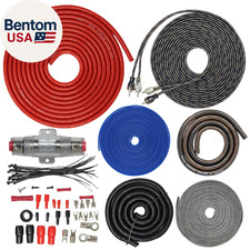Eck4V2, 4 Gauge Amp Kit - Complete Amplifier Install Wiring - 2500W