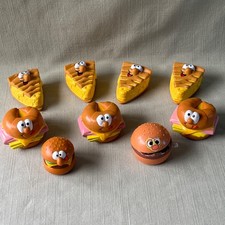 Vintage BURGER KING Kids Meal Lickety Splits Rolling Toy Lot of 9 Racers