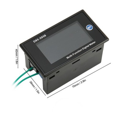 AC Meter Single Phase LCD Digital AC Panel Meter Voltagerrent Frequency Amp BEA