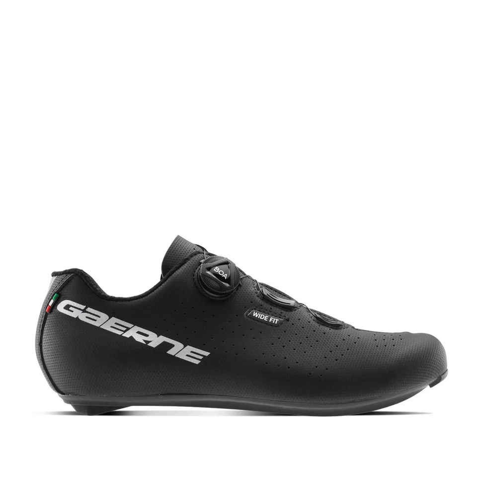 Gaerne Sprint Wide Road Bicycle Cycle Bike Shoes Matt Black - Image 1 of 1