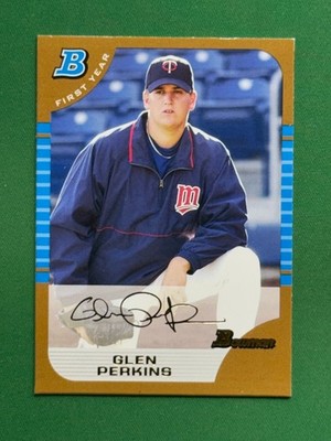 2005 Bowman Baseball First Year Gold Parallel #170 Glen Perkins RC