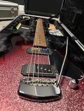 Music Man Valentine Electric Guitar Red 6 String Maple w/ Strap, Manual