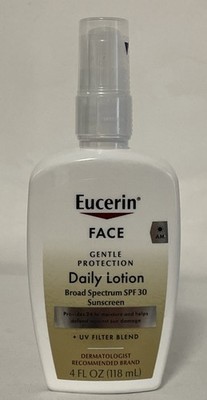 Eucerin Face Gentle Protection Daily Lotion SPF 30 Moisturizer Sunscreen 4 oz AM