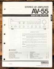 Yamaha AV-55 Amplifier Service Manual Original 