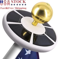 Solar Powered Flag Pole Light 26 LED Auto Active Super Bright Outdoor Waterproo