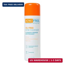 AcneFree Acne Free Oil-Free Cleanser, Benzoyl Peroxide 2.5 with Glycolic Acid t