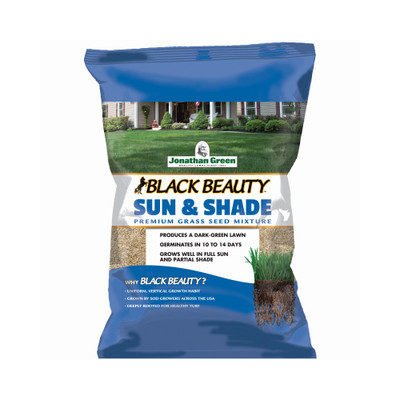 Jonathan Green 12006 Black Beauty Sun & Shade Grass Seed Mixture, 25 Lbs. -
