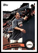 Pat Burrell 2011 Topps #546 Giants MLB READ FREE SHIPPING AutographDen