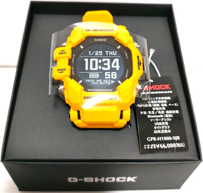 CASIO G-SHOCK GPR-H1000-9JR RANGEMAN Master of G Bluetooth GPS Herrenuhr Gelb