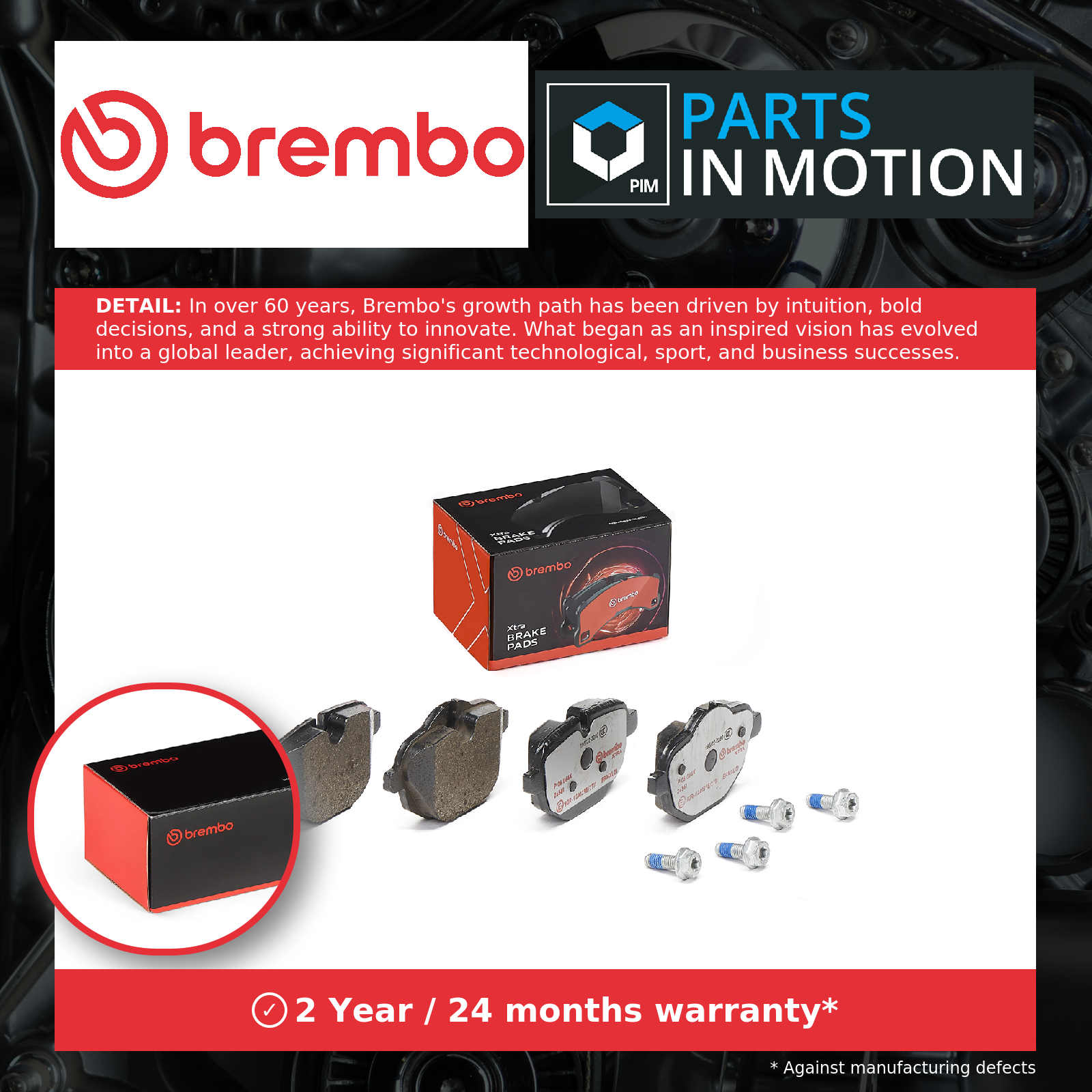 Brake Pads Set fits BMW 530E G30, G31 2.0 Rear 2020 on Brembo 2456870 Quality - Image 32
