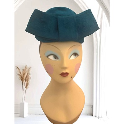 Vintage Deborah Exclusive Hat 1960s Beaded Cocktail Hat, Deborah Exclusive | The Wow Factor main image 2