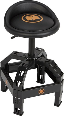#ad Northern Tool XL Series Oversized Adjustable Swivel Shop Stool with Backrest $139.99