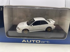 AutoArt 1/43 Scale Diecast AA58641 SUBARU NEW AGE IMPREZA WRX STI 2001 WHITE