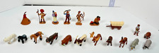 Safari Ltd Western Lot 20 Misc Cowboys/Indians Natives Animals Figs FREE SHIP