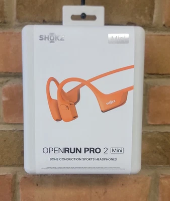 New Shokz OpenRun Pro 2 Mini Bone Conduction Sports Bluetooth Headphones Orange