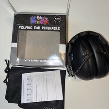EDZ Kidz Ear Defenders - Child Toddler,Kids Adjustable Defenders - Black BNIB 