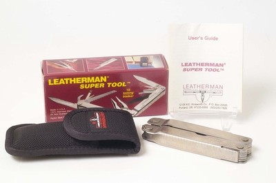 C14195~1995 LEATHERMAN SUPER TOOL & Case, Box & Instructions