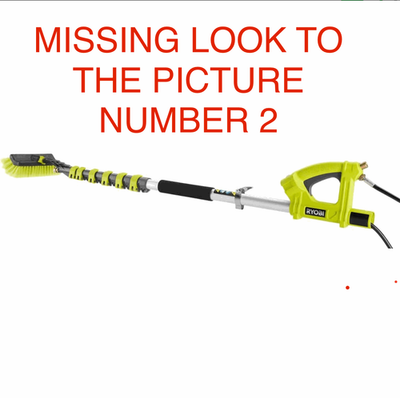 #ad RYOBI 18 ft. Telescoping Extension Pole w Brush for Pressure Washers MISSING $99.95