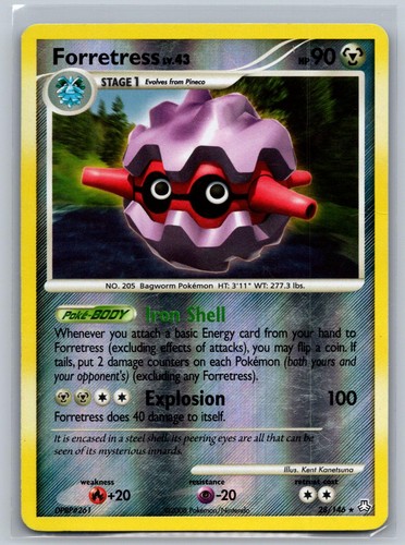 FORRETRESS 28/146 RARE LEGENDS AWAKENED POKEMON REVERSE HOLO MP