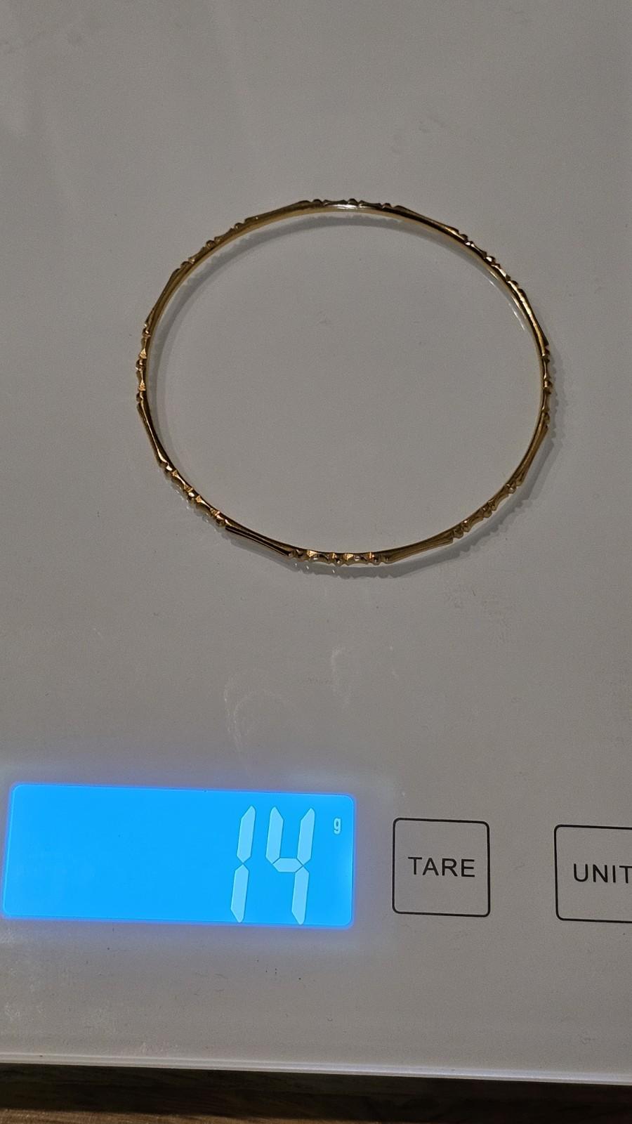 22k Solid Gold Bangle - image 5