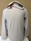 REDVANLY BARYE HOODIE GLACIER GRAY MEN'S MEDIUM STRETCH KNIT GOLF NEW CLUB LOGO
