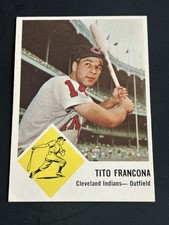 1963 Fleer Baseball #12 Tito Francona EX+ Cleveland Indians $15 Terry’s Dad