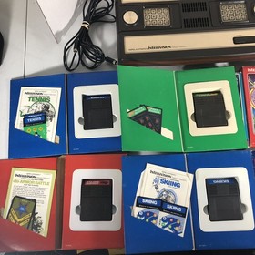 Mattel Electronics Intellivision Console Model 2609 & 10 Games TESTED WORKS