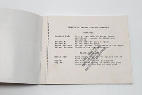 Castle Deceit Nintendo NES Instruction Booklet Manual