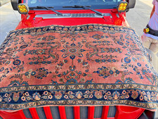 Auth: 1920 Vintage Sarougk Mojaran Rug Wool Collectible STAR Salmon 3x5 NR