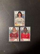 3x 2024-25 Topps UCL 1st Stricker Joan Martinez / Camarda / Nyoni #235/244/241