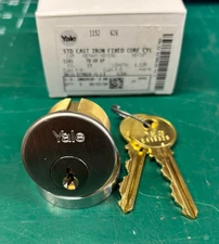 Yale Original TB Keyway Mortise Cylinder 1152 626 1 1/8' KR Keyed - Locksmith